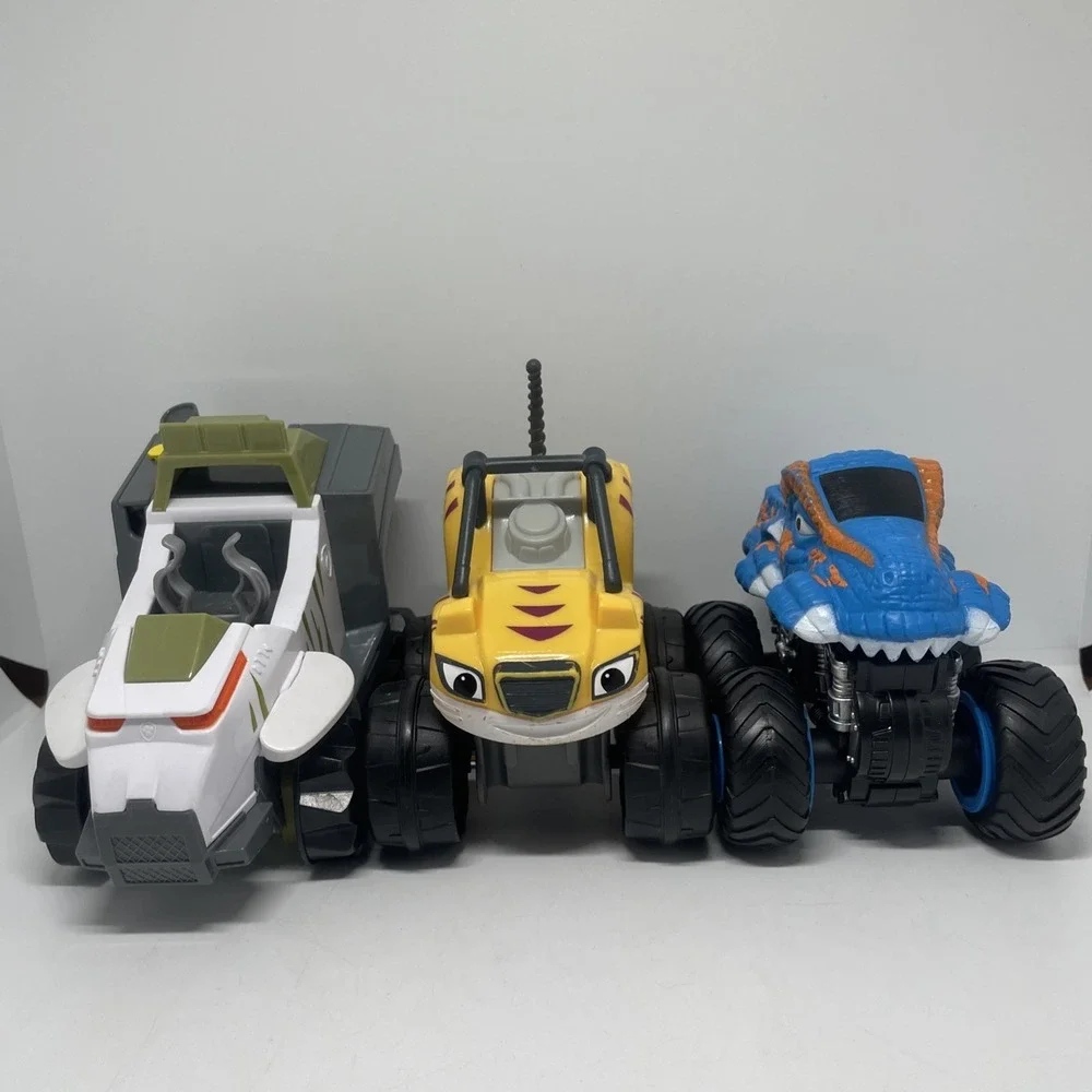 Lot Of 3 Toys Slam And Go Push Truck Toy Car Used